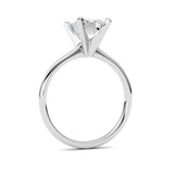 2CTW Radiant Shaped Lab Grown Diamond Classic Solitaire Ring in 14K Gold (F/VS)