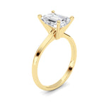 2CTW Radiant Shaped Lab Grown Diamond Classic Solitaire Ring in 14K Gold (F/VS)
