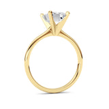 2CTW Radiant Shaped Lab Grown Diamond Classic Solitaire Ring in 14K Gold (F/VS)