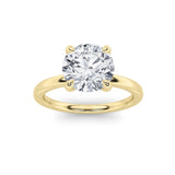 1CTW Round Shaped Lab Grown Diamond Classic Solitaire Ring in 14K Gold (F/VS)
