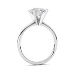 2CTW Round Shaped Lab Grown Diamond Classic Solitaire Ring in 14K Gold (F/VS)