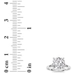 2CTW Round Shaped Lab Grown Diamond Classic Solitaire Ring in 14K Gold (F/VS)