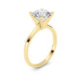2CTW Round Shaped Lab Grown Diamond Classic Solitaire Ring in 14K Gold (F/VS)