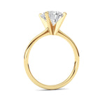 2CTW Round Shaped Lab Grown Diamond Classic Solitaire Ring in 14K Gold (F/VS)