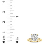 2CTW Round Shaped Lab Grown Diamond Classic Solitaire Ring in 14K Gold (F/VS)