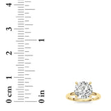 2CTW Round Shaped Lab Grown Diamond Classic Solitaire Ring in 14K Gold (F/VS)
