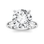 5CTW Round Shaped Lab Grown Diamond Classic Solitaire Ring in 14K Gold (F/VS)