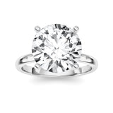 5CTW Round Shaped Lab Grown Diamond Classic Solitaire Ring in 14K Gold (F/VS)