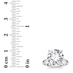 5CTW Round Shaped Lab Grown Diamond Classic Solitaire Ring in 14K Gold (F/VS)