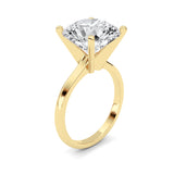 5CTW Round Shaped Lab Grown Diamond Classic Solitaire Ring in 14K Gold (F/VS)