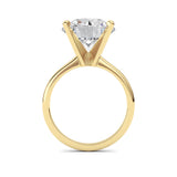5CTW Round Shaped Lab Grown Diamond Classic Solitaire Ring in 14K Gold (F/VS)