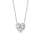 2CTW Heart Shape Lab Grown Diamond (F/VS ) Pendant Necklace in 14K Gold