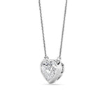 2CTW Heart Shape Lab Grown Diamond (F/VS ) Pendant Necklace in 14K Gold