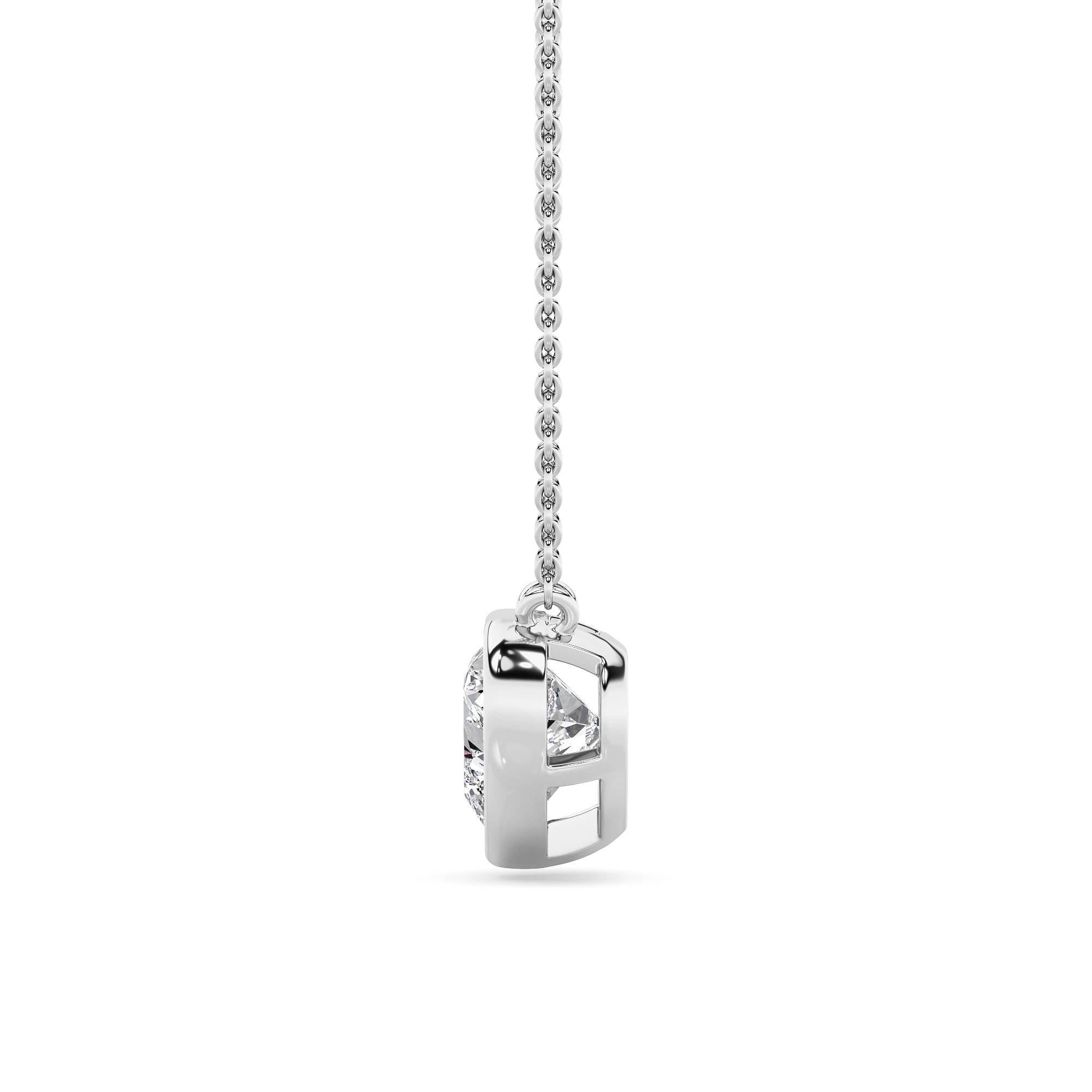 2CTW Heart Shape Lab Grown Diamond (F/VS ) Pendant Necklace in 14K Gold