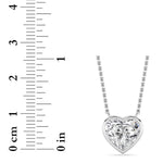 2CTW Heart Shape Lab Grown Diamond (F/VS ) Pendant Necklace in 14K Gold
