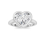 Heart Lab Grown Diamond (F/VS ) Ring in 14K Gold
