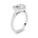 Heart Lab Grown Diamond (F/VS ) Ring in 14K Gold