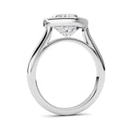 Heart Lab Grown Diamond (F/VS ) Ring in 14K Gold