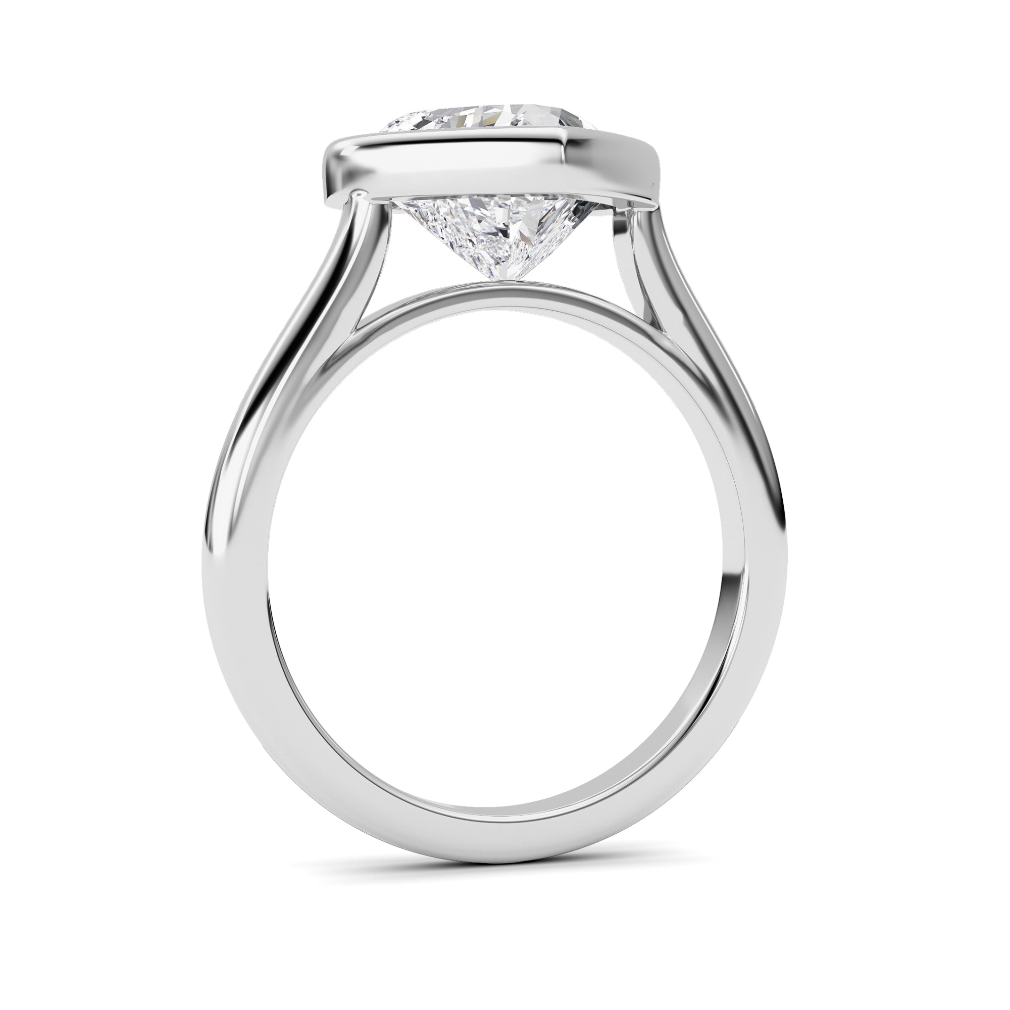 Heart Lab Grown Diamond (F/VS ) Ring in 14K Gold