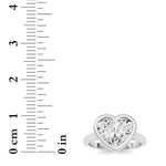 Heart Lab Grown Diamond (F/VS ) Ring in 14K Gold