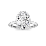 Oval Lab Grown Diamond (F/VS ) Ring in 14K Gold
