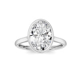 Oval Lab Grown Diamond (F/VS ) Ring in 14K Gold