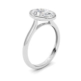 Oval Lab Grown Diamond (F/VS ) Ring in 14K Gold