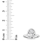 Oval Lab Grown Diamond (F/VS ) Ring in 14K Gold