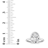 Oval Lab Grown Diamond (F/VS ) Ring in 14K Gold