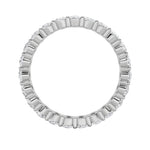 3.5CTW Oval Shaped Lab Grown Diamond (F/VS) Ring in 14K White Gold - Size 7