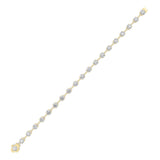 4CTW Round Shaped Lab Grown Diamond Split Prong Eternity Ring in 14K Gold (F/VS) - Size 6