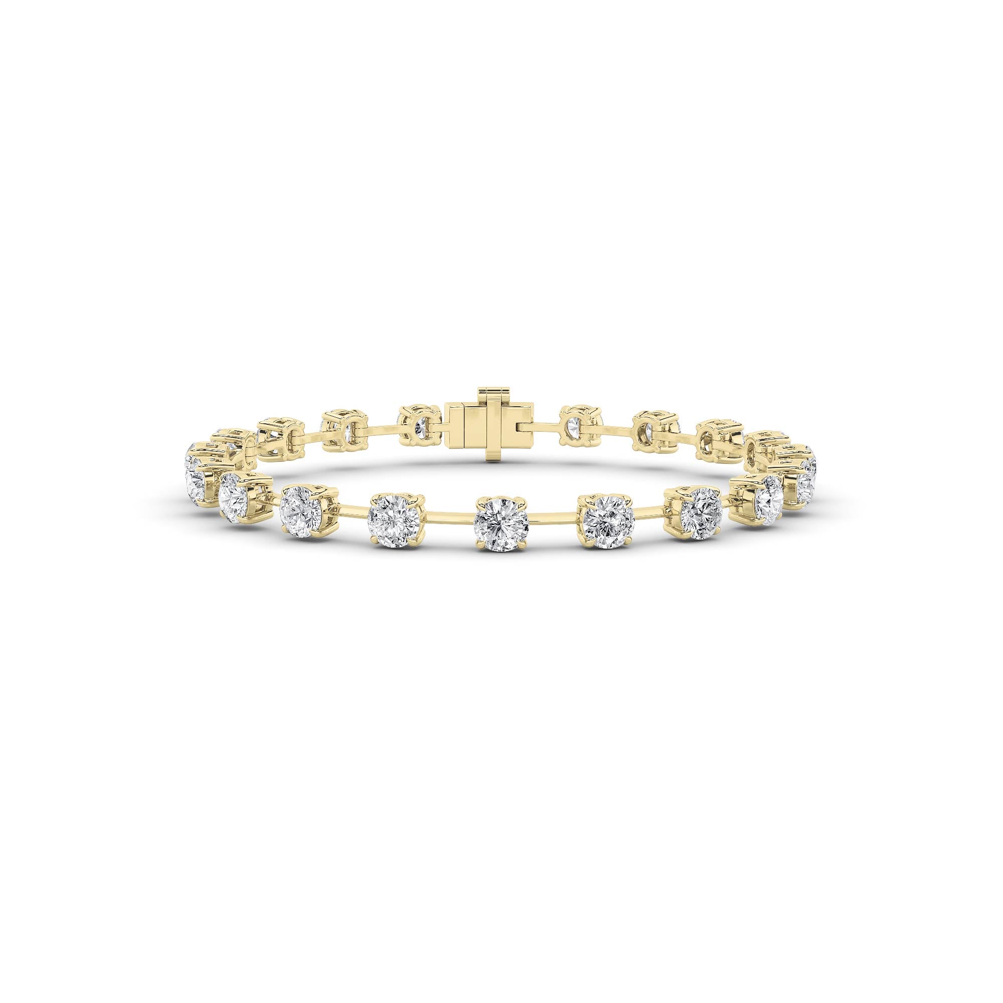 2CTW Round Shaped Lab Grown Diamond 4 Prong Stud Earrings in 14K Gold (F/VS) - Size 7