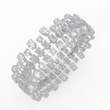 34.5CTW Mix Shaped Lab Grown Diamond (F/VS) Bracelet in 14K Gold