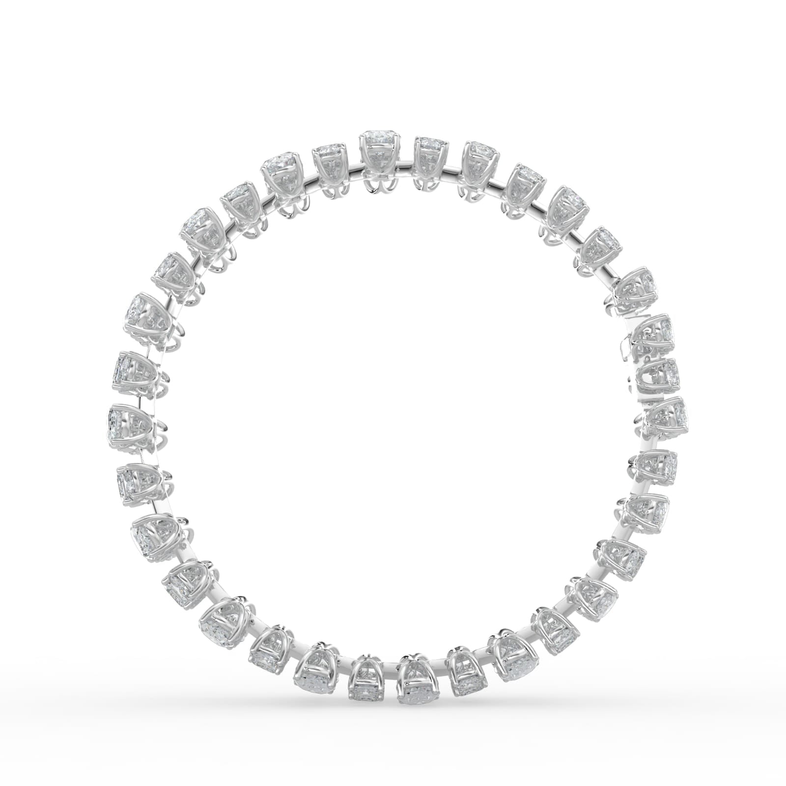 34.5CTW Mix Shaped Lab Grown Diamond (F/VS) Bracelet in 14K Gold