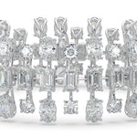 34.5CTW Mix Shaped Lab Grown Diamond (F/VS) Bracelet in 14K Gold