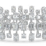 34.5CTW Mix Shaped Lab Grown Diamond (F/VS) Bracelet in 14K Gold