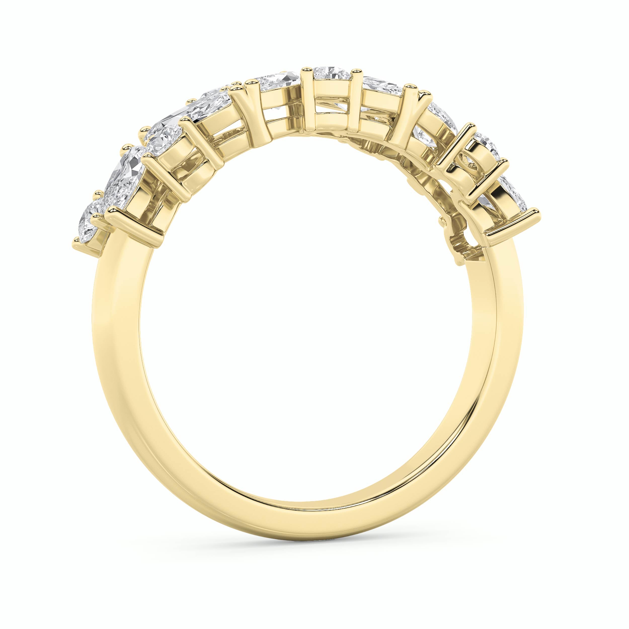 1.5CTW Marquise Shaped Lab Grown Diamond (G/VS) Ring in 14K Gold