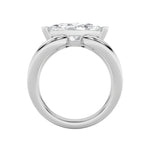 2CTW Marquise Shaped Lab Grown Diamond (G/VS) East West Solitaire Fancy Ring in 14K Gold