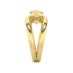2CTW Marquise Shaped Lab Grown Diamond (G/VS) East West Solitaire Fancy Ring in 14K Gold