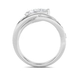 2CTW Pear Shaped Lab Grown Diamond (G/VS) Ring in 14K Gold