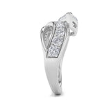 2CTW Pear Shaped Lab Grown Diamond (G/VS) Ring in 14K Gold