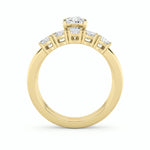 2.5CTW Oval Shaped Lab Grown Diamond (G/VS) Bridal Set with Matching Band and  Ring in 14K Gold