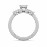 2.5CTW Radiant Shaped Lab Grown Diamond (G/VS) Bridal Set with Matching Band and  Ring in 14K Gold