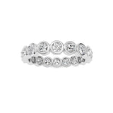 1.8CTW Round Shaped Lab Grown Diamond (F/VS) Eternity Band Ring in 14K Gold - Size 9