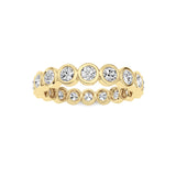 1.8CTW Round Shaped Lab Grown Diamond (F/VS) Eternity Band Ring in 14K Gold - Size 9