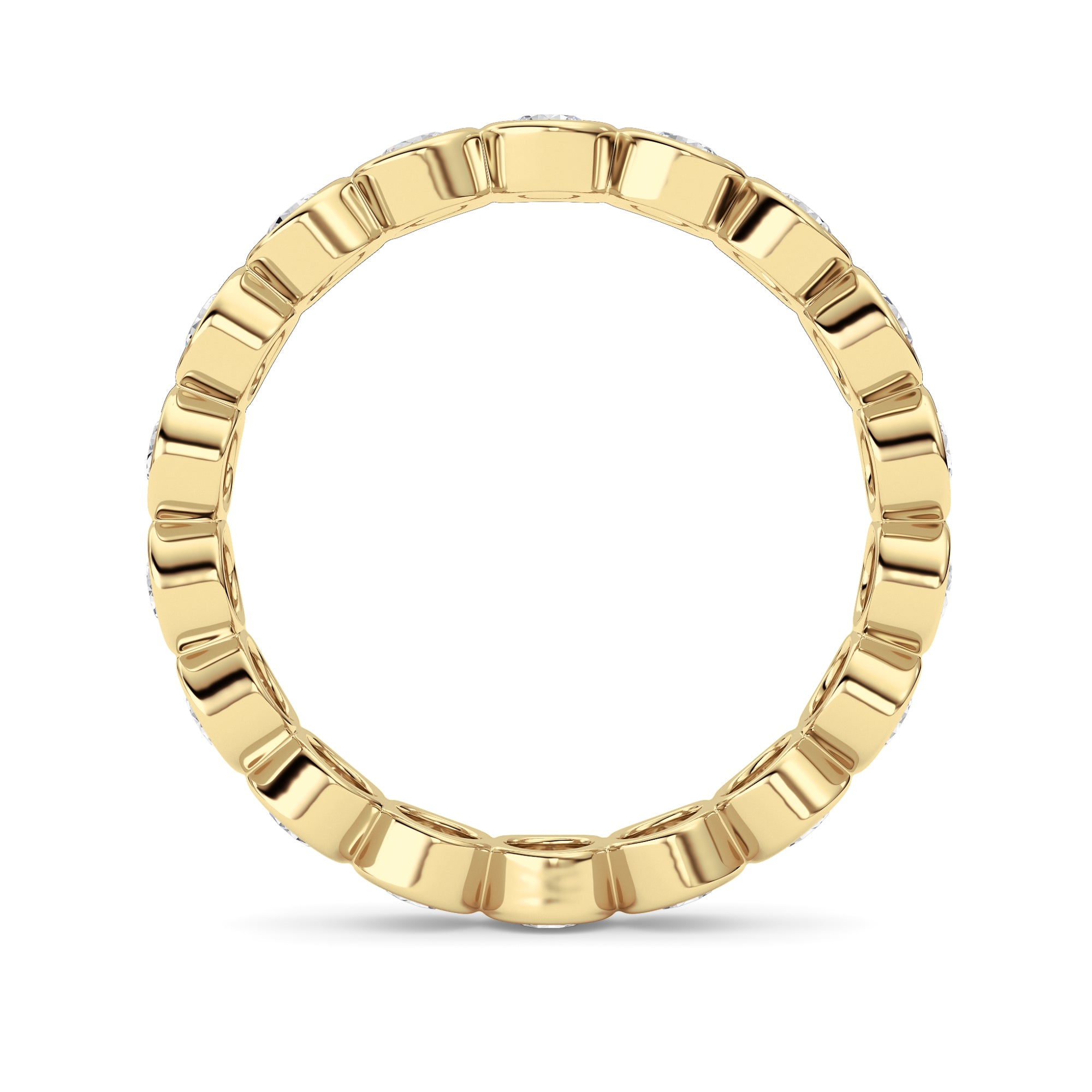 1.8CTW Round Shaped Lab Grown Diamond (F/VS) Eternity Band Ring in 14K Gold - Size 9
