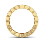 2.2CTW Emerald Shaped Lab Grown Diamond (F/VS) Eternity Band Ring in 14K Gold - Size 5