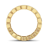 2.2CTW Emerald Shaped Lab Grown Diamond (F/VS) Eternity Band Ring in 14K Gold - Size 5