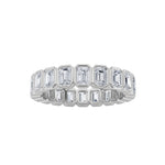 2.5CTW Emerald Shaped Lab Grown Diamond (F/VS) Eternity Band Ring in 14K Gold - Size 8