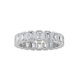 2.5CTW Emerald Shaped Lab Grown Diamond (F/VS) Eternity Band Ring in 14K Gold - Size 8